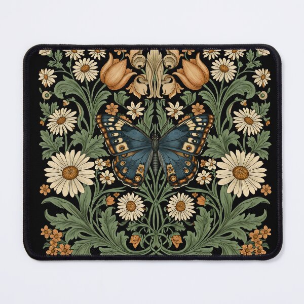 Item preview, Vintage Jungle Butterfly – William Morris Style Botanical  designed and sold by svarupa.