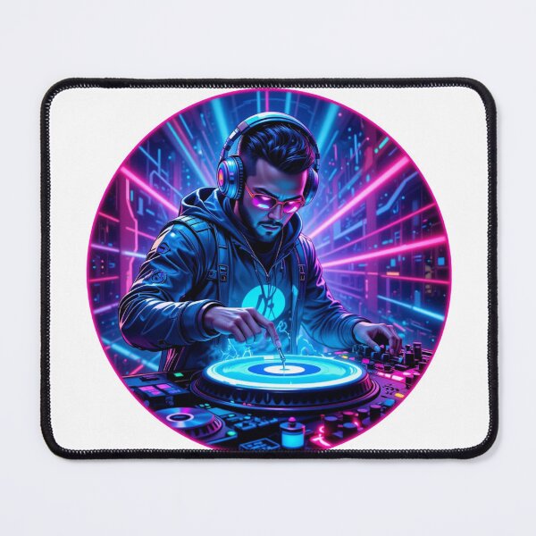 Item preview,  futuristic DJ wearing high-tech headphones designed and sold by Nimkaew.