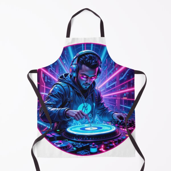 Item preview,  futuristic DJ wearing high-tech headphones designed and sold by Nimkaew.