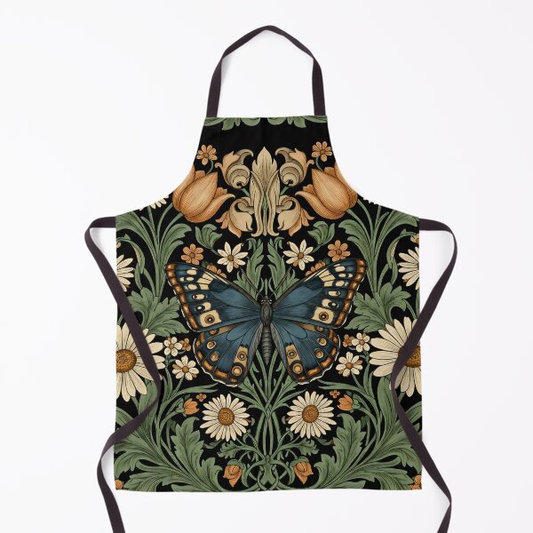 Item preview, Vintage Jungle Butterfly – William Morris Style Botanical designed and sold by svarupa.