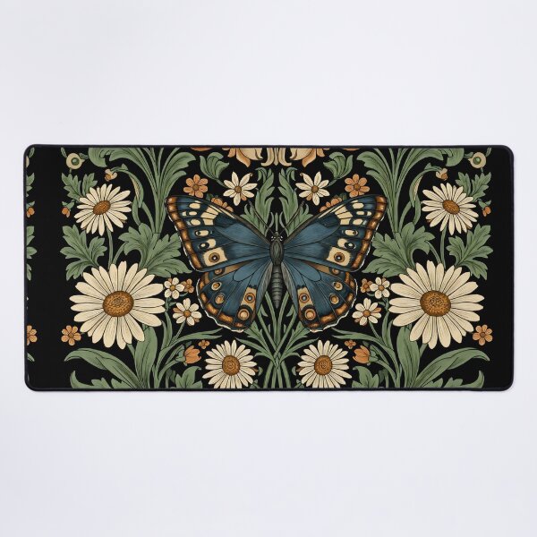 Item preview, Vintage Jungle Butterfly – William Morris Style Botanical  designed and sold by svarupa.