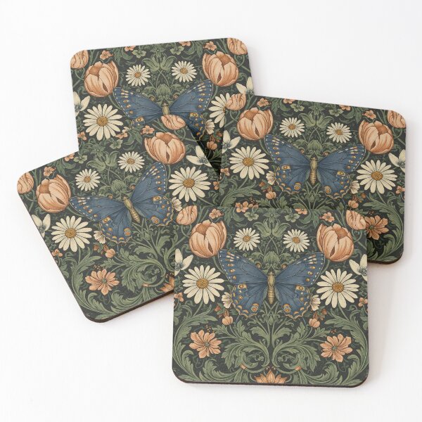 Item preview, Vintage Jungle Butterfly – William Morris Style Botanical  designed and sold by svarupa.