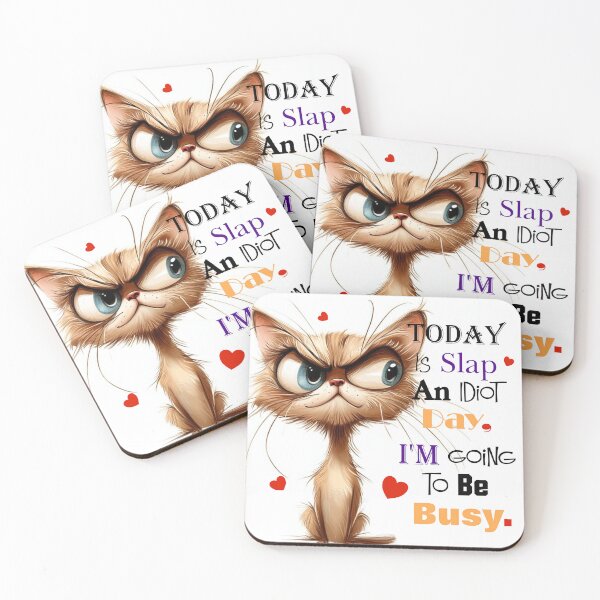Item preview, Today is slap an Idiot Day, I'm going to be busy. designed and sold by Sonia Jones Art.