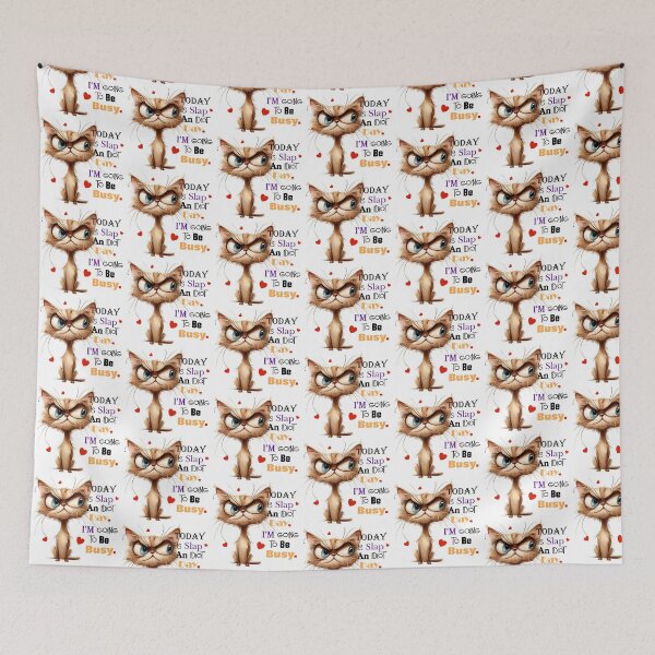 Item preview, Today is slap an Idiot Day, I'm going to be busy. designed and sold by Sonia Jones Art.