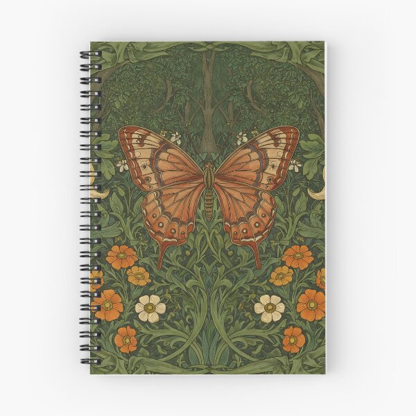 Item preview, Vintage Jungle Butterfly – William Morris Style Botanical  designed and sold by svarupa.