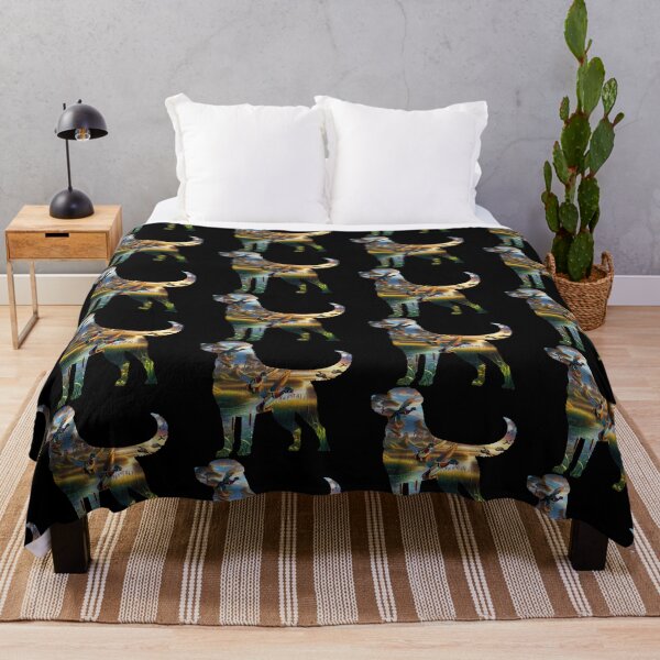 Item preview, Labrador Retriever Silhouette with Wood Ducks and Wetlands designed and sold by LifeCrush.