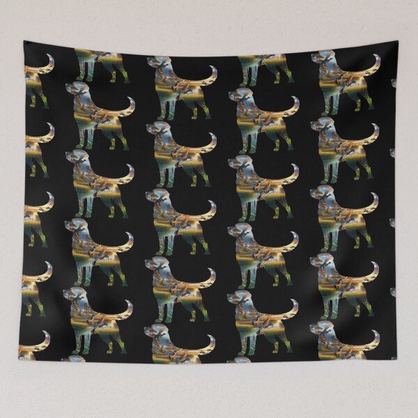 Item preview, Labrador Retriever Silhouette with Wood Ducks and Wetlands designed and sold by LifeCrush.