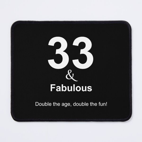Item preview, 33 & Fabulous, Unique designed and sold by villacreativa.