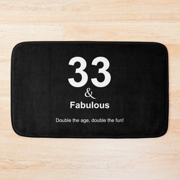 Item preview, 33 & Fabulous, Unique designed and sold by villacreativa.