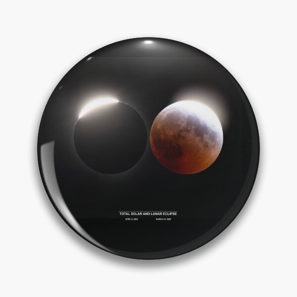 Item preview, Total Solar Eclipse and Total Lunar Eclipse 2024-2025 designed and sold by James Cumming.