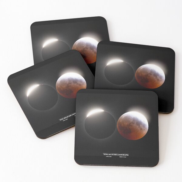 Item preview, Total Solar Eclipse and Total Lunar Eclipse 2024-2025 designed and sold by James Cumming.