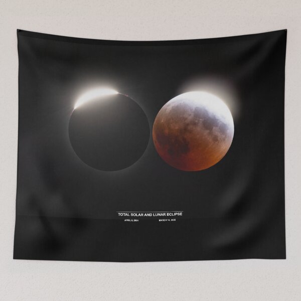 Item preview, Total Solar Eclipse and Total Lunar Eclipse 2024-2025 designed and sold by James Cumming.