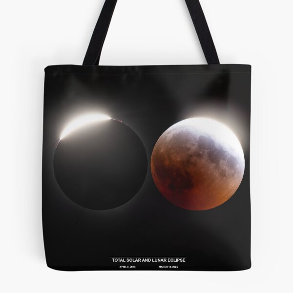 Item preview, Total Solar Eclipse and Total Lunar Eclipse 2024-2025 designed and sold by James Cumming.