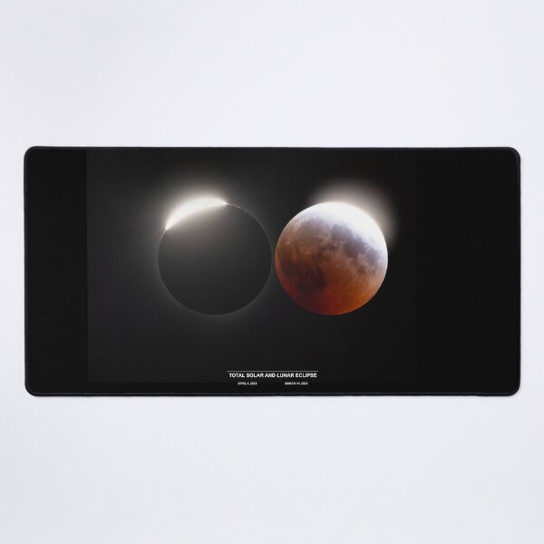 Item preview, Total Solar Eclipse and Total Lunar Eclipse 2024-2025 designed and sold by James Cumming.