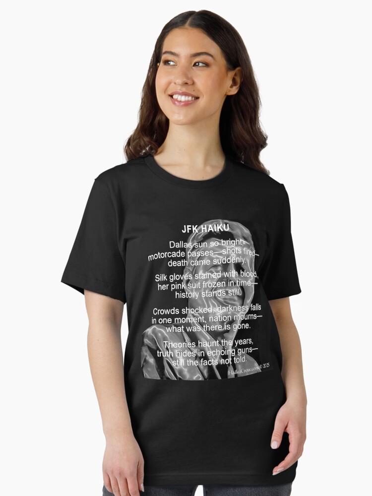 Thumbnail 2 of 7, Essential T-Shirt, JFK Haiku designed and sold by EyeMagined.