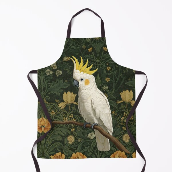 Item preview, Vintage Jungle Cockatiel– William Morris Style Botanical designed and sold by svarupa.