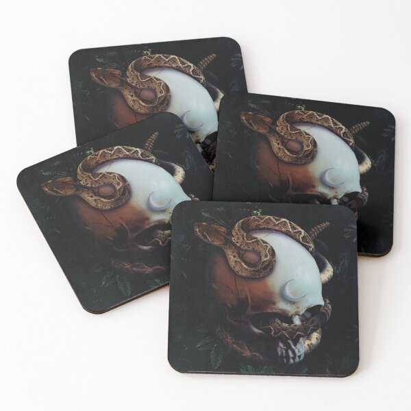 Item preview, The Keys That Opened Doors Closed Them: Skulls, Snakes, Moon, and Keys designed and sold by seamless.