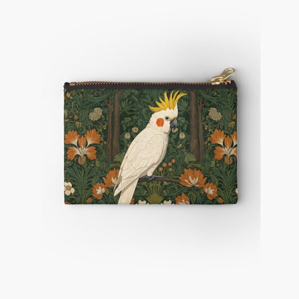 Item preview, Vintage Jungle Cockatiel– William Morris Style Botanical  designed and sold by svarupa.