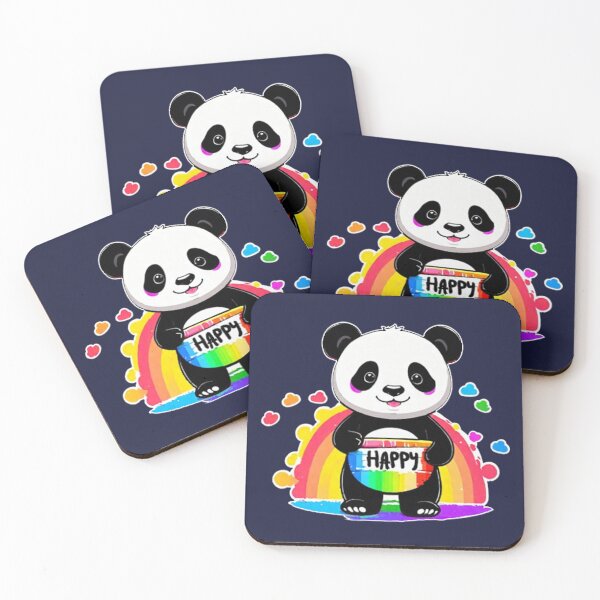 Item preview, Happy Panda designed and sold by StoneBluePlanet.