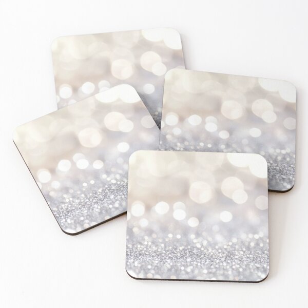 Item preview, Bokeh on silver sparkle background designed and sold by anytka.
