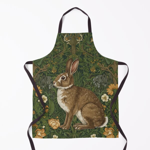 Item preview, Vintage Jungle rabbit – William Morris Style Botanical designed and sold by svarupa.