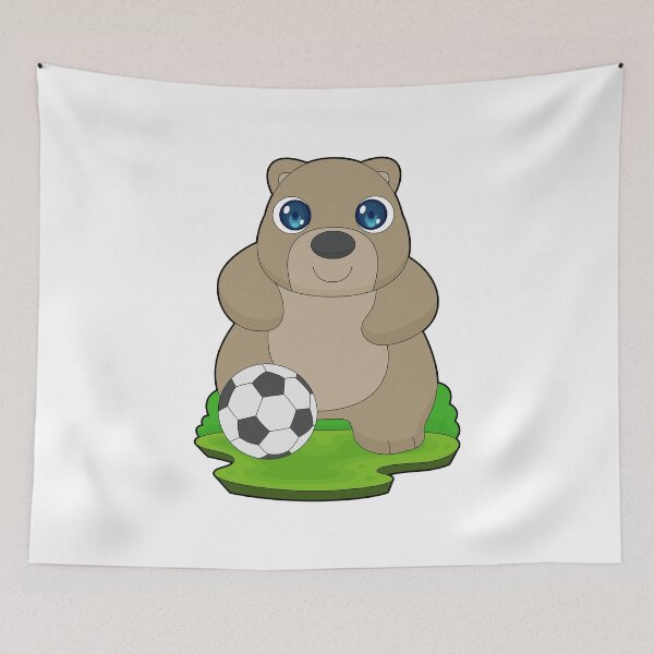 Item preview, Bear Soccer player Soccer designed and sold by Snabdesign84.