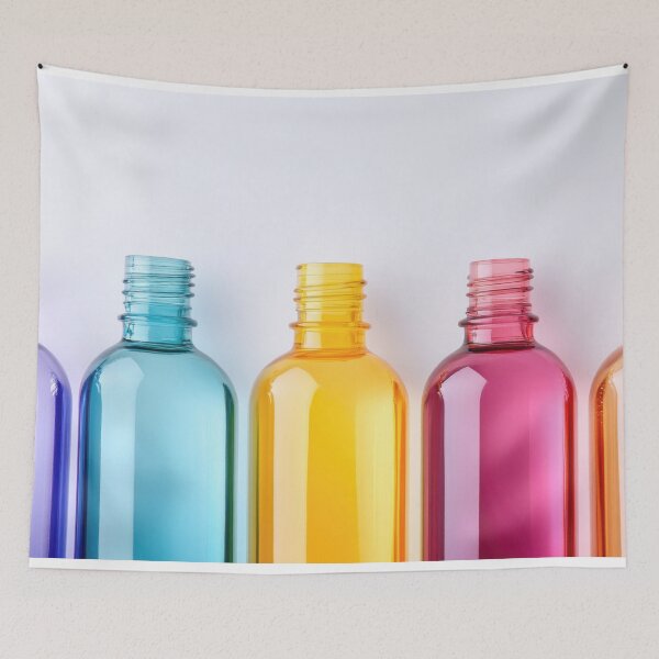 Item preview, Colorful bottles arranged in a line designed and sold by anytka.