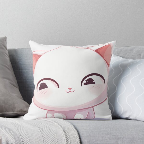 Item preview, Cute White Cat in Cartoon designed and sold by STICKER VERSE.