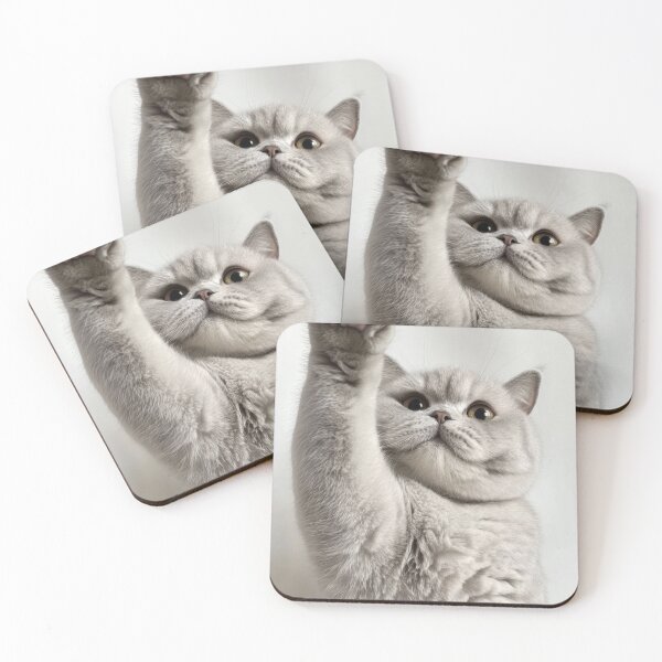 Item preview, Playful cat raising paw designed and sold by anytka.