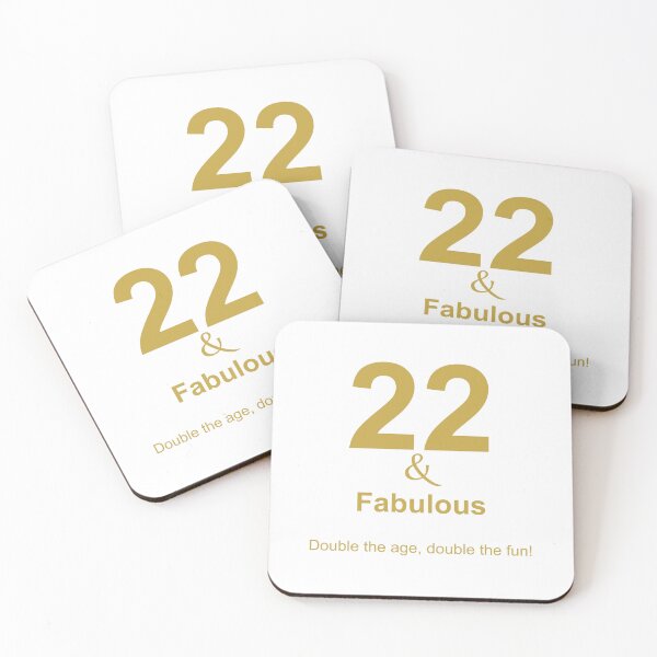 Item preview, 22 & Fabulous, Unique designed and sold by villacreativa.