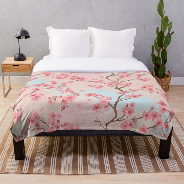 Aperçu de l'œuvre Sérénité des fleurs de cerisier Art floral japonais créée et vendue par GeniusPrint.