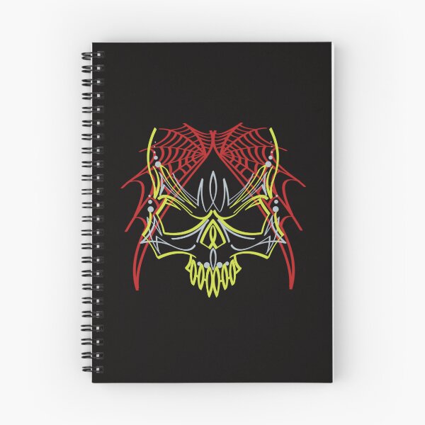 Item preview, Pinstripe web skull designed and sold by gavmanart.