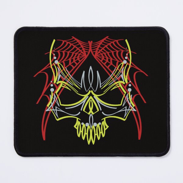 Item preview, Pinstripe web skull designed and sold by gavmanart.