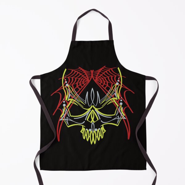 Item preview, Pinstripe web skull designed and sold by gavmanart.