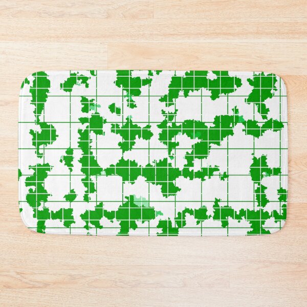 Item preview, Green White Irregular Abstract Pattern Design  designed and sold by PatternTitan.