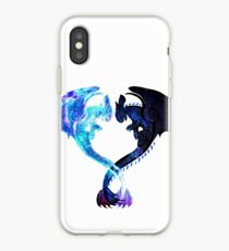 Vinilo o funda para iPhone Corazón de dragón (Furia desdentada y ligera)