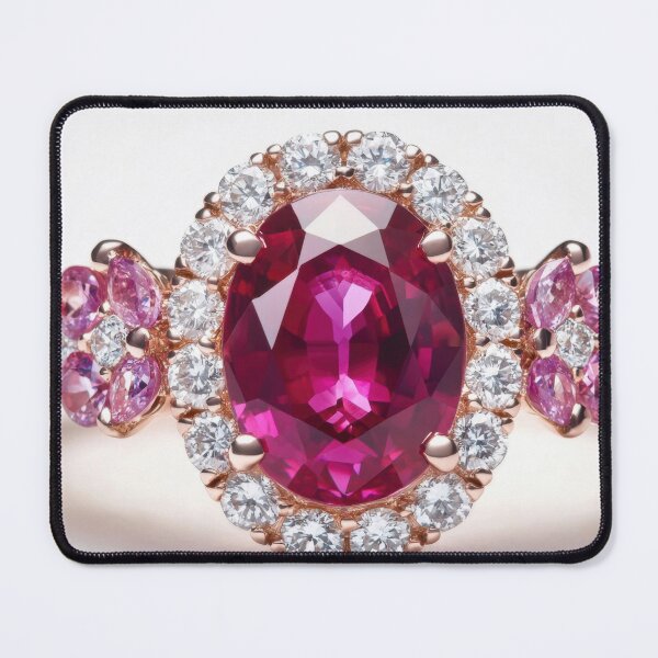 Item preview, Elegant ruby and diamond ring design designed and sold by anytka.