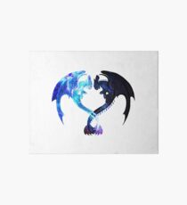 Dragon Heart (Toothless and Light Fury) Art Board