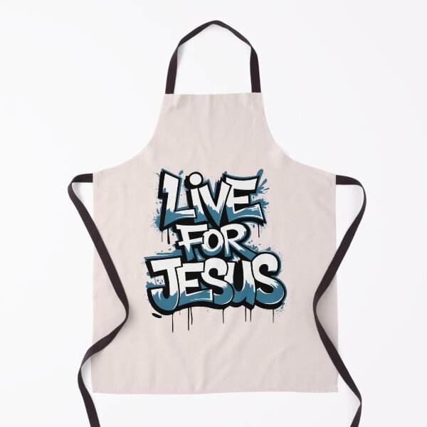 Item preview, Live for Jesus - Bold Graffiti Christian Street Art | Inspiring Jesus Quote designed and sold by KnitLuv.