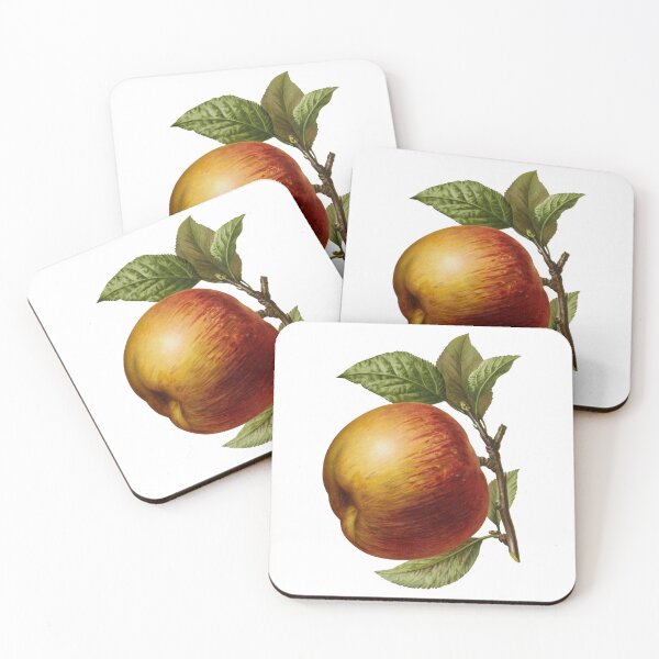 Item preview, Antique Rustic Red And Yellow Apple On A Branch designed and sold by IrisAndIvy.