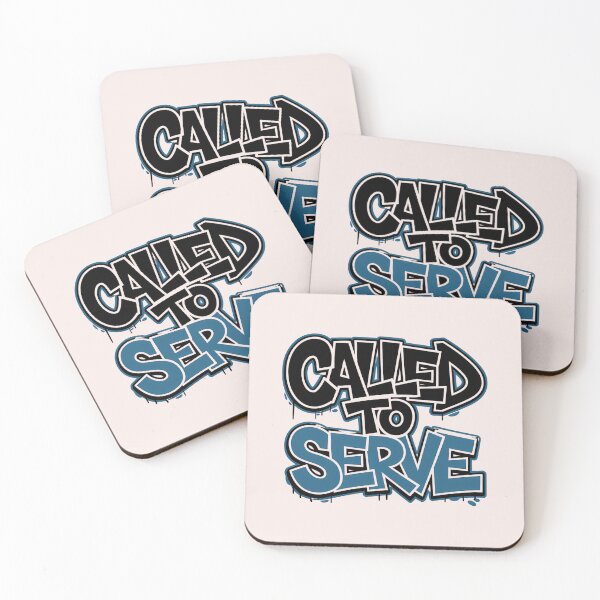 Item preview, Called to Serve - Bold Graffiti Christian Street Art | Inspiring Jesus Quote designed and sold by  KnitLuv.