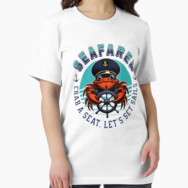 Item preview, Seafarer cute captain crab designed and sold by Graffik-Peeps.