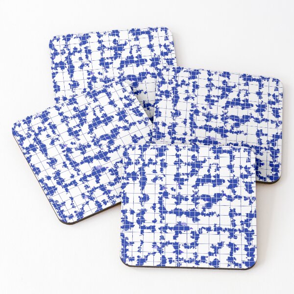 Item preview, Blue White Irregular Abstract Pattern Design  designed and sold by PatternTitan.