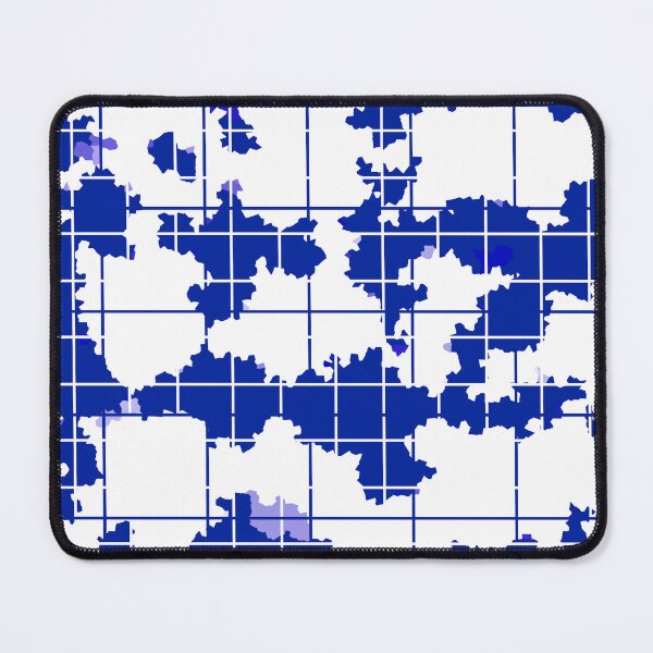 Item preview, Blue White Irregular Abstract Pattern Design designed and sold by PatternTitan.