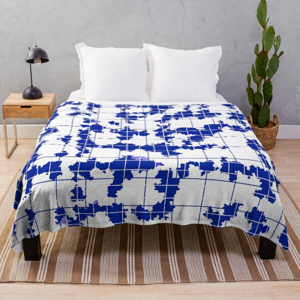 Item preview, Blue White Irregular Abstract Pattern Design  designed and sold by PatternTitan.
