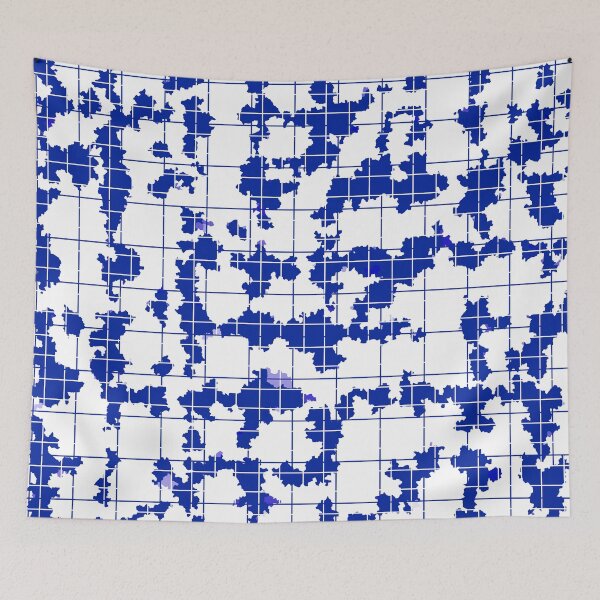 Item preview, Blue White Irregular Abstract Pattern Design  designed and sold by PatternTitan.
