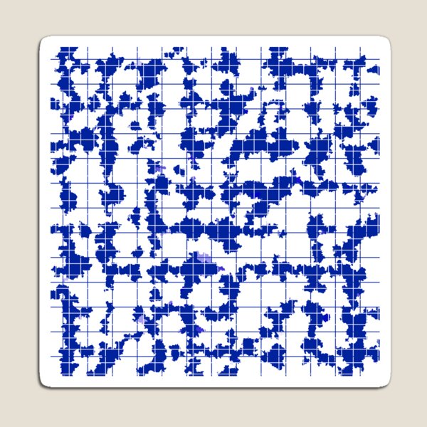 Item preview, Blue White Irregular Abstract Pattern Design  designed and sold by PatternTitan.