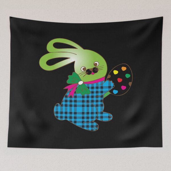Item preview, Conejito de Pascua colorido con un huevo en sus manos. designed and sold by RWT-Design.