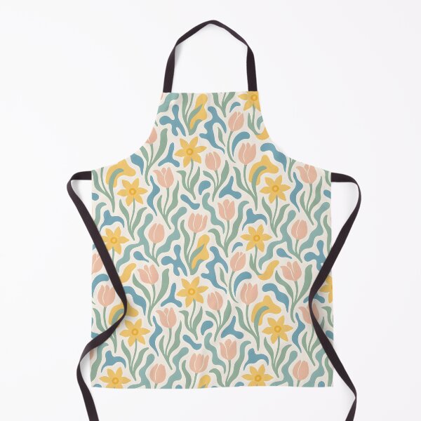 Item preview, Tulips & Daffodils | Retro Spring Bloom Pattern designed and sold by SeGoArtDesign.