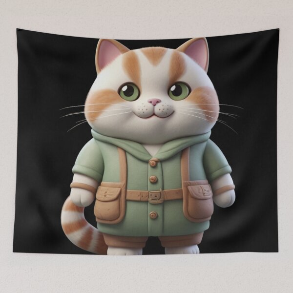 Item preview, The Adventurous Explorer Cat designed and sold by Life is cat.